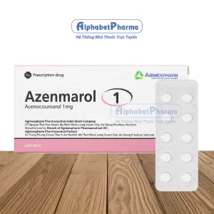 Thuốc chống đông điều trị nhồi máu cơ tim do huyết khối Azenmarol 1mg (10 vỉ x 10 viên/hộp)