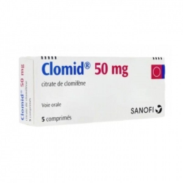 Thuốc điều trị tình trạng không rụng trứng, rối loạn buồng trứng trứng Clomid 50mg (5 viên/hộp)