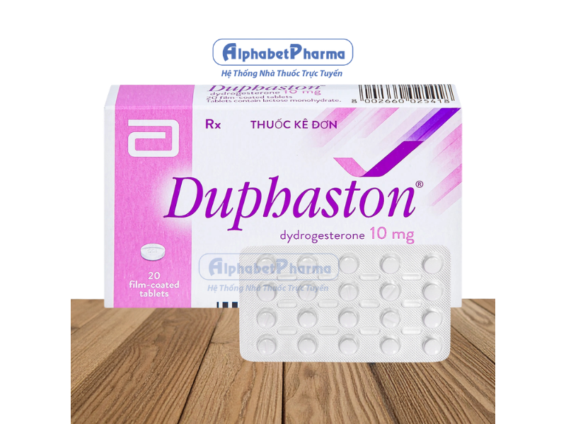 Thuốc điều trị rối loạn kinh nguyệt, trị dọa sảy thai Duphaston 10mg (20 viên/hộp)