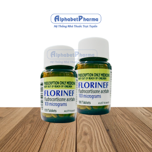 Thuốc trị suy thượng thận Florinef 100mcg (100 viên/lọ)