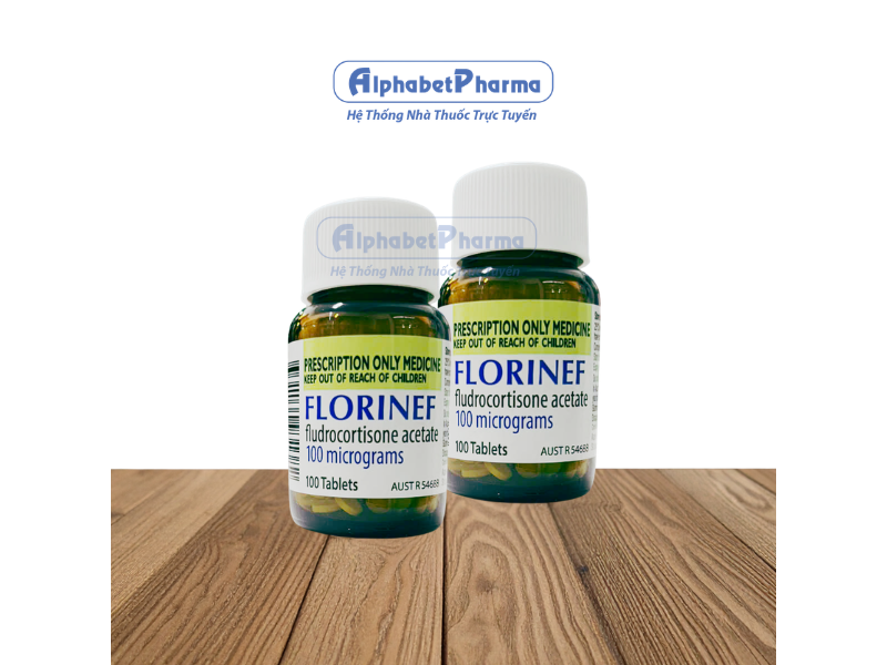 Thuốc trị suy thượng thận Florinef 100mcg (100 viên/lọ)