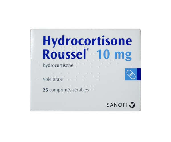 Thuốc trị suy thượng thận Hydrocortisone Roussel 10mg (25 viên/hộp)