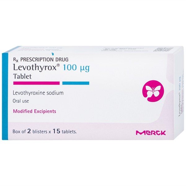 Thuốc điều trị bệnh lý tuyến giáp Levothyrox 100mcg (3 vỉ x 10 viên/hộp)