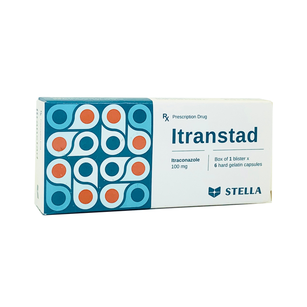 Thuốc kháng nấm Itranstad 100mg (6 viên/hộp)