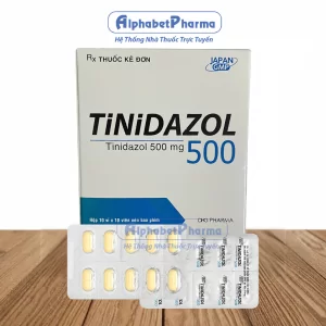 Tinidazol 500mg DHG (10 vỉ x 10 viên/hộp)
