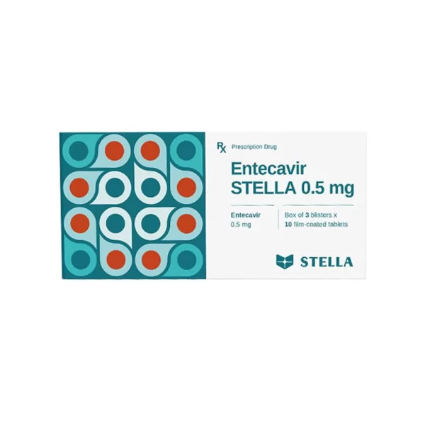 Entecavir Stella 0.5mg (3 blisters x 10 tablets/box)