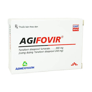 Thuốc kháng virus Agifovir 300mg (3 vỉ x 10 viên/hộp)