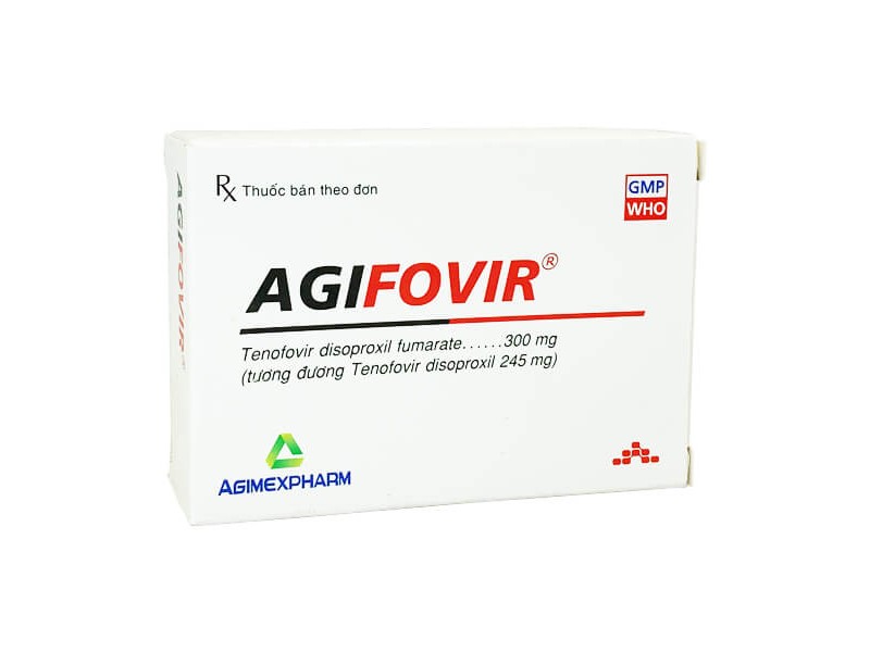 Thuốc kháng virus Agifovir 300mg (3 vỉ x 10 viên/hộp)