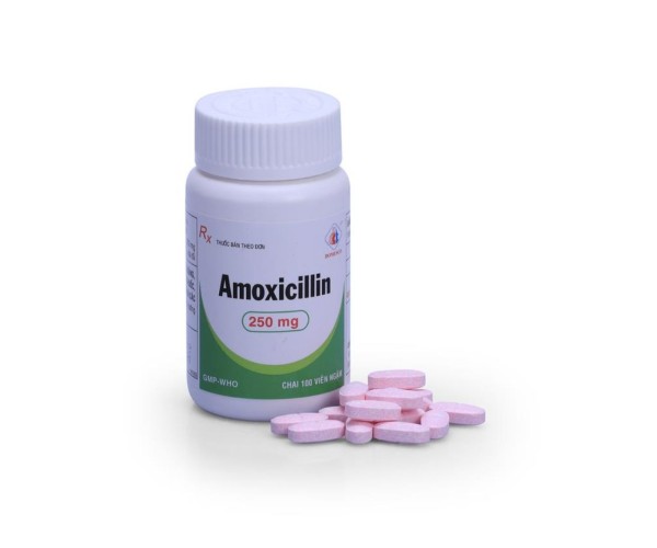 Thuốc kháng sinh Amoxicillin 250mg DMC (100 viên ngậm/chai)