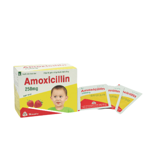 Thuốc kháng sinh Amoxicillin 250mg MKP (30 gói/hộp)