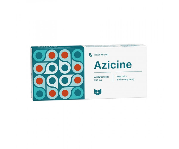 Thuốc kháng sinh Azicine 250mg (6 viên/hộp)