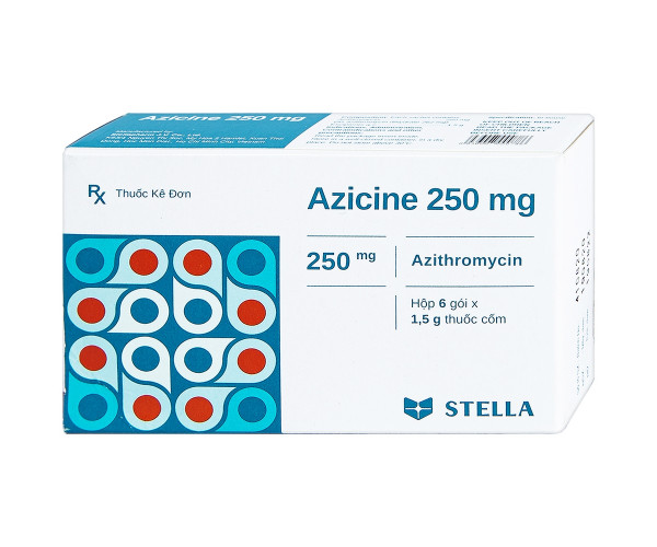 Thuốc kháng sinh Azicine 250mg (6 gói/hộp)