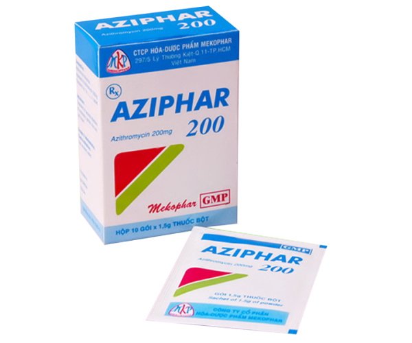 Thuốc kháng sinh Aziphar 100mg (10 gói/hộp)