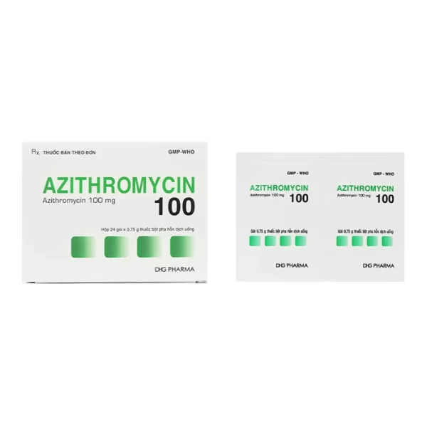Azithromycin 100mg DHG (24 sachets/box)