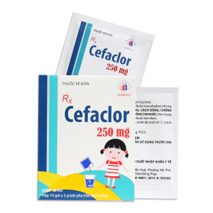 Thuốc kháng sinh Cefaclor 250mg DMC (10 gói/hộp)