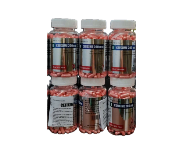 Thuốc kháng sinh Cefixime 200mg TV.Pharm (200 viên/chai)