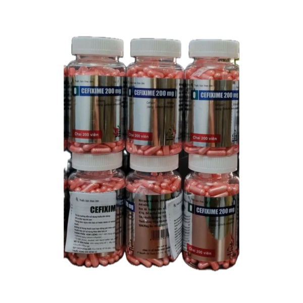 Thuốc kháng sinh Cefixime 200mg TV.Pharm (200 viên/chai)