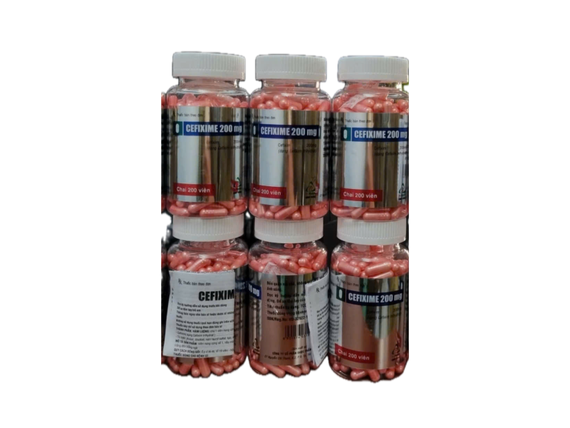 Thuốc kháng sinh Cefixime 200mg TV.Pharm (200 viên/chai)