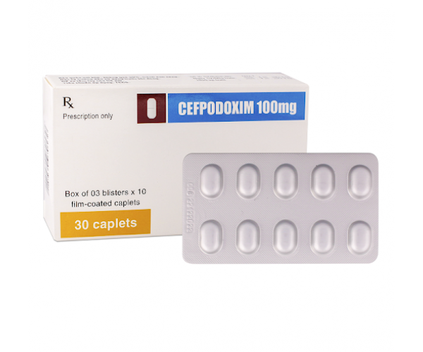 Thuốc kháng sinh Cefpodoxim 100mg Tv.Pharm (3 vỉ x 10 viên/hộp)
