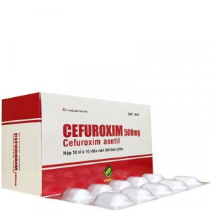Thuốc kháng sinh Cefuroxim 500mg Vidipha (10 vỉ X 10 viên/hộp)