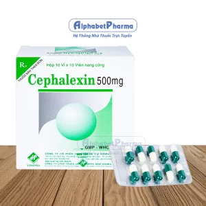 Cephalexin 500mg Vidipha (10 vỉ x 10 viên/hộp)