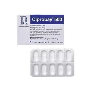 Ciprobay 500mg (10 viên/hộp)