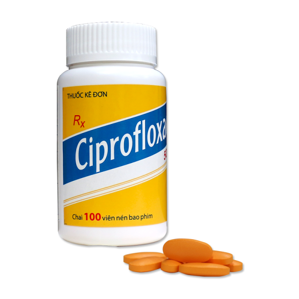 Thuốc kháng sinh Ciprofloxacin 500mg DMC (100 viên/chai)