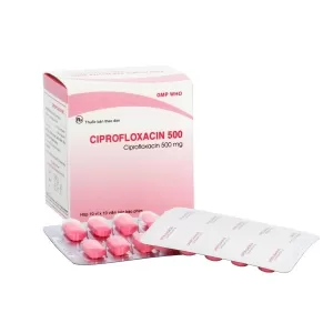 Ciprofloxacin 500mg Bidiphar (10 vỉ x 10 viên/hộp)