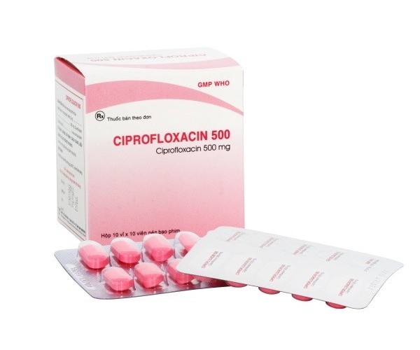 Ciprofloxacin 500mg Bidiphar 10 Vỉ X 10 Viên Hộp Thuốc Kháng Sinh