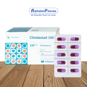 Thuốc kháng sinh Clindastad 150mg (5 vỉ x 10 viên/hộp)