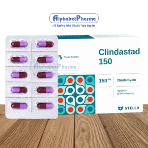 Clindastad 150mg (10 vỉ x 10 viên/hộp)