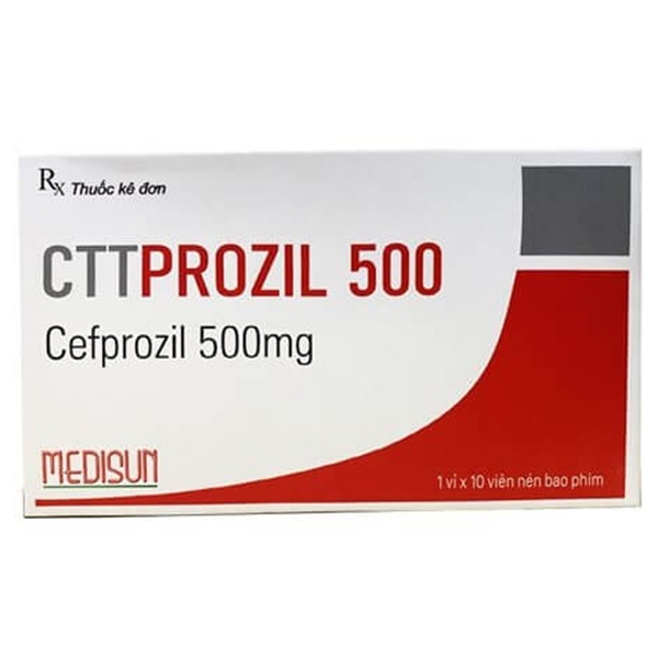 Thuốc kháng sinh Cttprozil 500mg (10 viên/hộp)