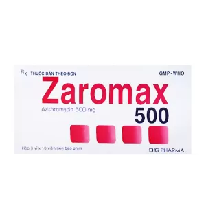 Zaromax 500mg (3 vỉ x 10 viên/hộp)