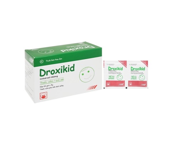 Thuốc kháng sinh Droxikid 250mg (24 gói/hộp)