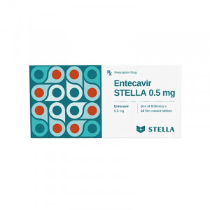 Thuốc điều trị viêm gan B Entecavir Stella 0.5mg (3 vỉ x 10 viên/hộp)