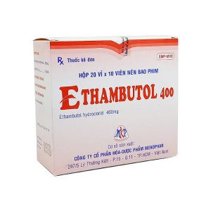Ethambutol 400 MKP (20 vỉ x 10 viên/hộp)