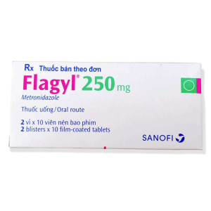 Thuốc kháng sinh Flagyl 250mg (2 vỉ x 10 viên/hộp)