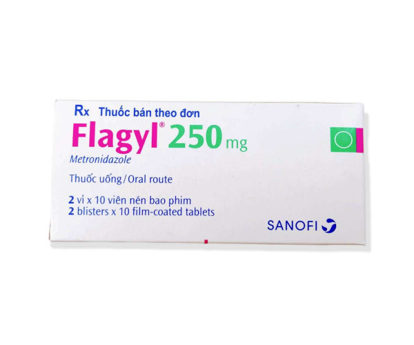 Thuốc kháng sinh Flagyl 250mg (2 vỉ x 10 viên/hộp)