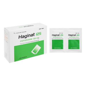 Thuốc kháng sinh Haginat 125mg (24 gói/hộp)