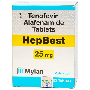 Thuốc điều trị nhiễm virus viêm gan B Hepbest 25mg (30 viên/hộp)