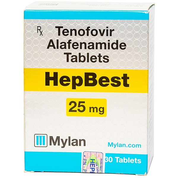 Thuốc điều trị nhiễm virus viêm gan B Hepbest 25mg (30 viên/hộp)