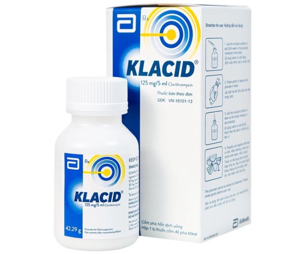 Hỗn dịch kháng sinh Klacid 125mg/5ml (60ml)