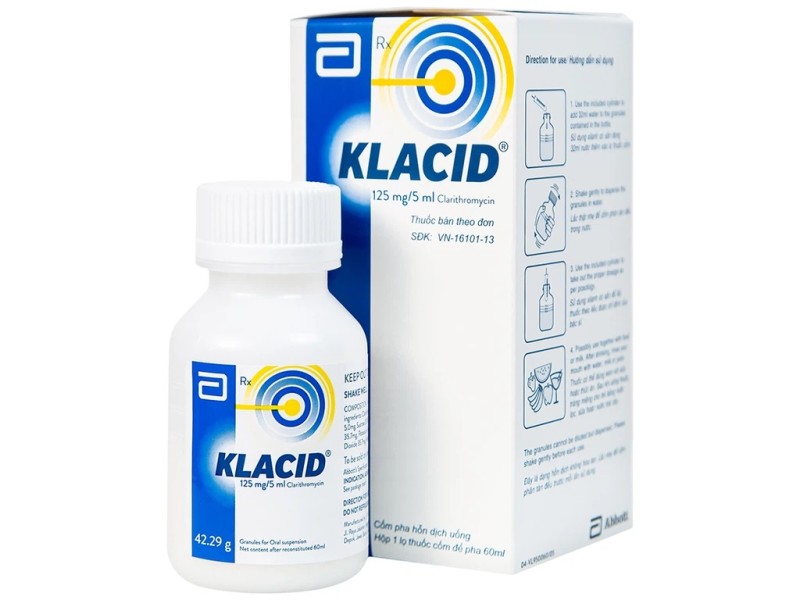 Hỗn dịch kháng sinh Klacid 125mg/5ml (60ml)