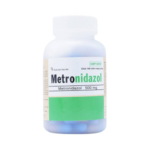 Thuốc kháng sinh Metronidazol 500mg DonaiPharm (100 viên/chai)