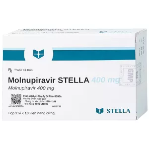 Molnupiravir Stella 400mg (2 vỉ x 10 viên/hộp)