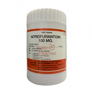 Thuốc điều trị nhiễm khuẩn đường tiểu Nitrofurantoin 100mg Inpac Pharma (1000 viên/chai)