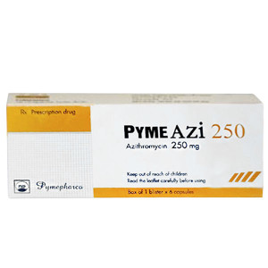 Thuốc kháng sinh Pyme Azi 250mg (6 viên/hộp)