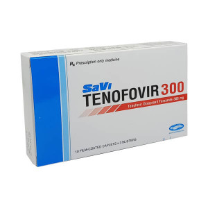 Thuốc kháng virus Savi Tenofovir 300mg (3 vỉ x 10 viên/hộp)