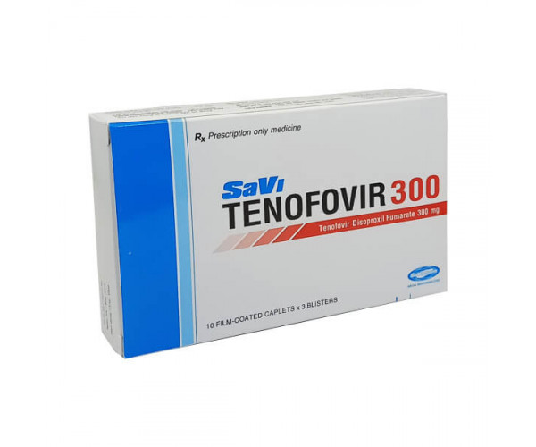 Thuốc kháng virus Savi Tenofovir 300mg (3 vỉ x 10 viên/hộp)