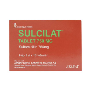 Thuốc kháng sinh Sulcilat 750mg (10 viên/hộp)